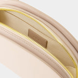 Sac à Bandoulière Demi-Lune - A.P.C. - Cuir - Moon Grey