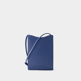 Pochette Neck Pouch Jamie - A.P.C - Cuir - Bleu Océan
