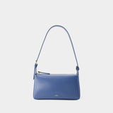 Sac Virginie Baguette - A.P.C. - Cuir - Bleu Ocean