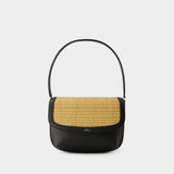 Sac Porté Épaule Sarah - A.P.C. - Cuir - Noir