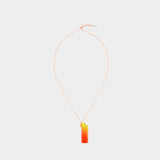 Collier Sautoir en Orange