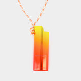 Collier Sautoir en Orange