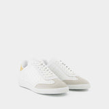 Sneakers Bryce-Gz - Isabel Marant - Cuir - Blanc/Jau