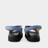 Sandales Madee - Isabel Marant - Coton - Bleu Clair