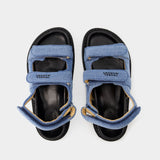 Sandales Madee - Isabel Marant - Coton - Bleu Clair