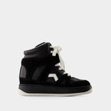 Sneakers Ellyn-Gz - Isabel Marant - Cuir - Noir/Blanc