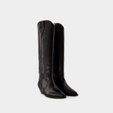 Bottes Denvee-Gz - Isabel Marant - Cuir - Noir