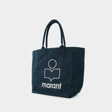 Tote bag Yenky Gb - Isabel Marant - Coton - Vert Foncé