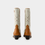Bottines Duerto - Isabel Marant - Cuir - Marron
