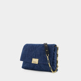 Sac À Bandoulière Merine Puffy - Isabel Marant - Cuir - Bleu Foncé