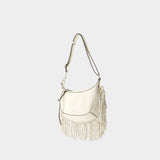 Sac À Bandoulière Oskan Moon - Isabel Marant - Cuir - Blanc