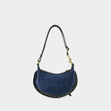 Sac À Bandoulière Oskan Moon - Isabel Marant - Coton - Bleu Foncé