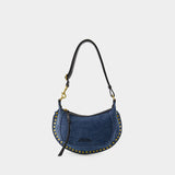 Sac À Bandoulière Oskan Moon - Isabel Marant - Coton - Bleu Foncé