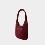 Cabas Praia Small - Isabel Marant - Raphia - Violet Foncé