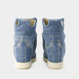 Sneakers Bekett - Isabel Marant - Coton - Bleu Clair