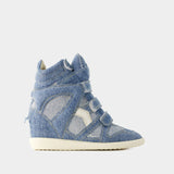 Sneakers Bekett - Isabel Marant - Coton - Bleu Clair