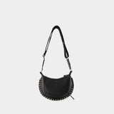 Sac À Bandoulière Mini Moon - Isabel Marant - Cuir - Noir