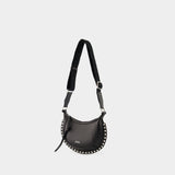 Sac À Bandoulière Mini Moon - Isabel Marant - Cuir - Noir