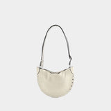 Sac Porté Épaule Mini Moon - Isabel Marant - Cuir - Beige