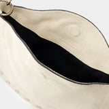 Sac Porté Épaule Mini Moon - Isabel Marant - Cuir - Beige