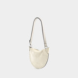 Sac Porté Épaule Mini Moon - Isabel Marant - Cuir - Beige