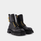 Bottines Ranger en Cuir Noir