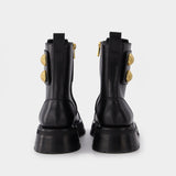 Bottines Ranger en Cuir Noir