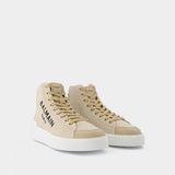 Baskets B-Court en Coton Blanc