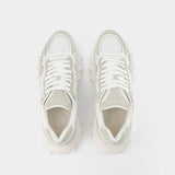 Sneakers B-East - Balmain - Suède - Blanc
