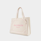 Hobo Bag B-Army - Balmain - Toile - Crème/Rose