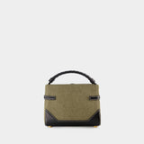 Sac à bandoulière Bbuzz 22 - Balmain - Toile - Kaki