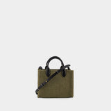 Cabas B-Army Shopper Mini - Balmain - Toile - Kaki/Noir