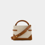 Sac à bandoulière Bbuzz 22 - Balmain - Toile - Beige