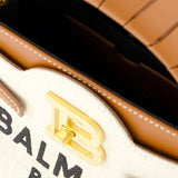 Sac à bandoulière Bbuzz 22 - Balmain - Toile - Beige