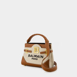 Sac à bandoulière Bbuzz 22 - Balmain - Toile - Beige