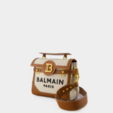 Sac à bandoulière Bbuzz 23 - Balmain - Toile - Beige