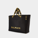 Sac Cabas 1945 - Balmain - Cuir - Noir