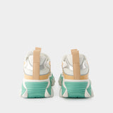 Sneakers B-East PB - Balmain - Cuir - Blanc/Vert