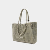Cabas 1945 Soft - Balmain - Toile - Bleu Gris