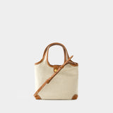 Cabas B-Army Mini Grocery - Balmain - Toile - Beige