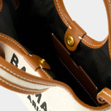 Cabas B-Army Mini Grocery - Balmain - Toile - Beige