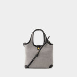 Cabas B-Army Mini Grocery - Balmain - Toile - Noir