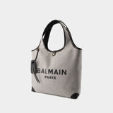 Cabas B-Army Grocery - Balmain - Toile - Noir