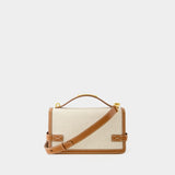 Sac À Bandoulière B-Buzz 24 - Balmain - Toile - Beige
