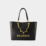 Cabas 1945 Soft - Balmain - Cuir - Noir