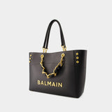 Cabas 1945 Soft - Balmain - Cuir - Noir