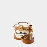 Sac À Bandoulière B-Buzz 23 - Balmain - Toile - Beige