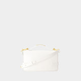 Sac À Bandoulière B-Buzz 24 - Balmain - Cuir - Blanc
