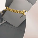 Cabas Emblème - Balmain - Cuir - Blanc