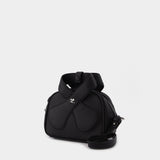 Sac Loop Baguette en Cuir Noir
